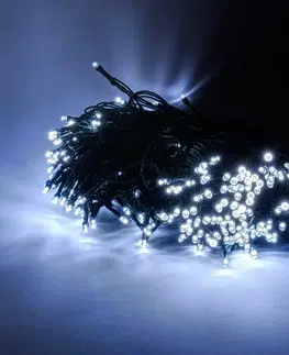 LED řetězy DecoLED LED světelný řetěz - 20m, 100 ledově bílých diod