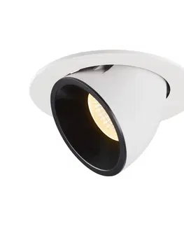LED podhledová svítidla SLV BIG WHITE NUMINOS GIMBLE L zápustné stropní svítidlo bílé/černé 3000 K 55° 1006008