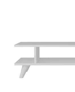 Konferenční stolky Kalune Design Konferenční stolek Titus bílý