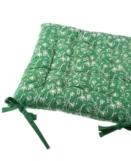 Zahradní slunečníky a doplňky Sedák na židli Zora zelená, 40 x 40 cm