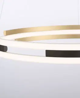 Inteligentní lustry Q-Smart-Home Paul Neuhaus Q-Beluga LED závěsné světlo, mosaz