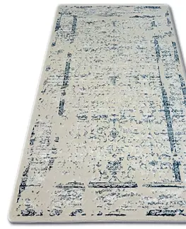 Koberce a koberečky Dywany Lusczow Kusový koberec MANYAS Mariet modro-krémový, velikost 80x150