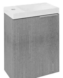 Koupelnový nábytek SAPHO LATUS X umyvadlová skříňka 39,4x50x22cm, dub stříbrný LT110-1111