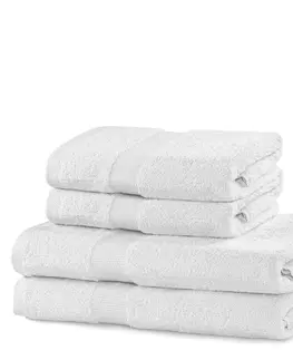 Ručníky Sada bílých ručníků DecoKing Niki, velikost 2*70x140+2*50x100
