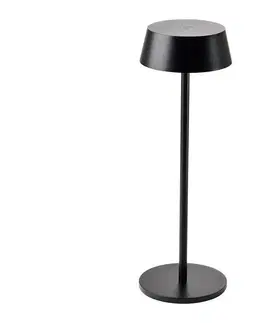 Lampy  LED Venkovní stmívatelná dotyková dobíjecí stolní lampa LED/2W/5V IP54 černá 