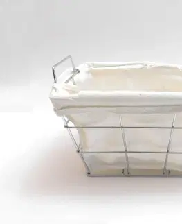 Úložné boxy PROHOME - Košík na pečivo hranatý drátěný