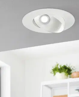 Podhledové světlo EGLO Ronzano 1 LED podhledové svítidlo bílo-stříbrná