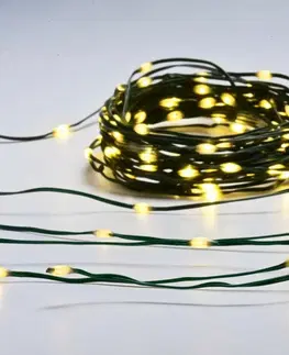 LED řetězy ACA Lighting SKIN LINE 300 LED řetěz WW 220-240V 8 programů IP44 délka 30m 2m zelený kabel X0430012262