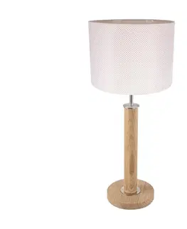 Lampy   7017400611548 - Stolní lampa BENITA 1xE27/60W/230V dub 
