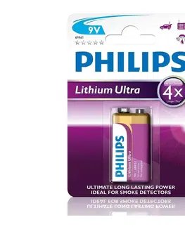 Baterie primární Baterie Philips Lithium Ultra 9V 600mAh 1ks