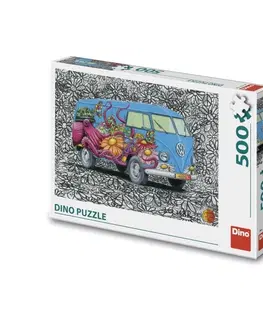 Hračky puzzle DINO - Hippies Vw 500 Puzzle
