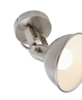 Industriální bodová svítidla BRILONER Bodové svítidlo pr. 10 cm 1x E14 40W satén-bílé BRILO 2049-012