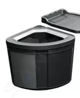 Odpadkové koše FRANKE Sortery Vestavný odpadkový koš Pivot, černá 121.0307.563