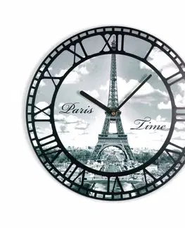 Nástěnné hodiny Eiffelova věž hodiny na stěnu
