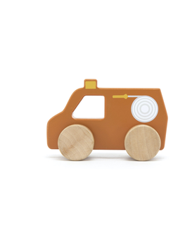Hračky TRYCO - Dřevěné autíčko hasič