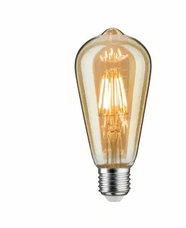 LED žárovky Paulmann LED Vintage-Kolben ST64 6W E27 zlatá zlaté světlo stmívatelné 285.23 P 28523