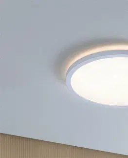 LED stropní svítidla PAULMANN LED Panel Atria Shine Backlight IP44 kruhové 293mm 16W 3000K bílá