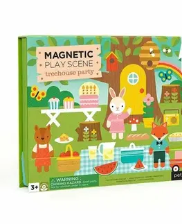 Dřevěné hračky Petit Collage Magnetické divadlo zvířátkový dům