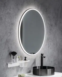 Koupelnová zrcadla SAPHO VISO kulaté zrcadlo s LED osvětlením ø 60cm VS060