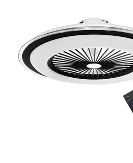 Domácí ventilátory Brilagi Brilagi - LED Stmívatelné svítidlo s látorem RONDA LED/48W/230V černá + DO 