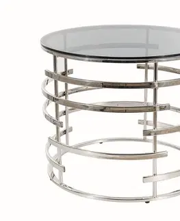 Konferenční stolky Signal Konferenční stolek LIVIA Barva: Stříbrná
