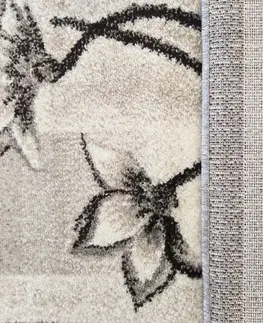 Moderní koberce Štýlový koberec do obývačky s motívom kvetov