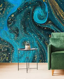 Abstraktní tapety Tapeta smaragdová abstrakce