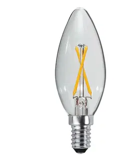 LED žárovky STAR TRADING LED svíčka žárovka E14 B35 2W 2700K filament 250lm