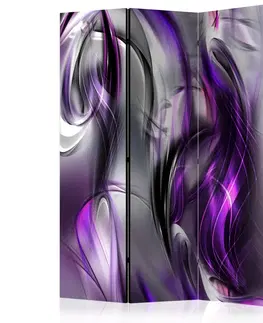 Paravány Paraván Purple Swirls Dekorhome 135x172 cm (3-dílný)