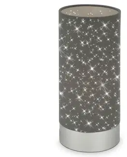 Lampy Briloner Briloner 7028-014 - Stolní lampa STARRY SKY 1xE14/25W/230V šedá 
