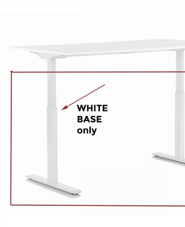 Stolové desky a podnože KARE Design Základna Tavola - výškově nastavitelná, bílá, 118cm