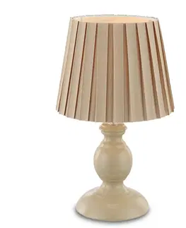 Stolní lampy Globo Plisé stolní lampa Jolanda, v pískové barvě