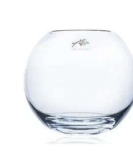 Vázy skleněné Skleněná váza Globe, 15,5 x 14 cm