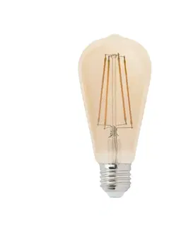 LED žárovky FARO LED žárovka dekorativní filament AMBER E27 4W 2200K