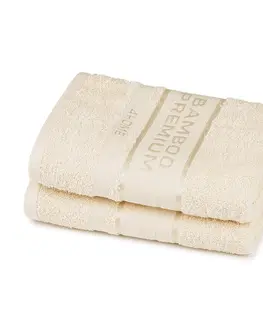 Ručníky 4Home Bamboo Premium ručník krémová, 50 x 100 cm, sada 2 ks