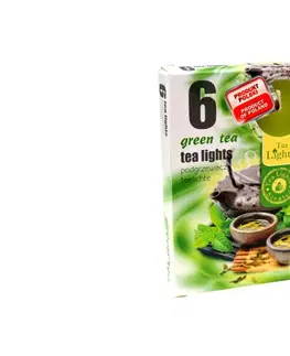 Svíčky PROHOME - Svíčky čajové 6ks zelený čaj