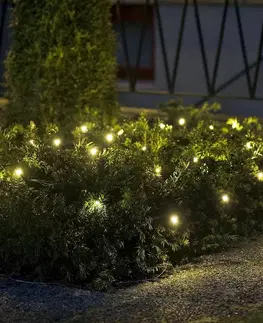 Vánoční světelné závěsy Konstsmide Christmas Světelná síť LED 64 plamenů, teplá bílá 2m