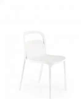 Jídelní sety Stohovatelná jídelní židle K490 Halmar Světle zelená