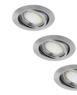 LED osvětlení Rabalux Rabalux 1166 - SADA 3xLED Podhledové svítidlo LITE 3xGU10/3W/230V 