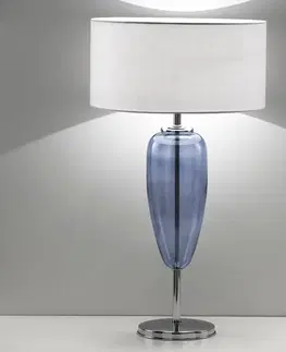 Stolní lampy Ailati Stolní lampa Zobrazit Ogiva 82 cm skleněný prvek modrá