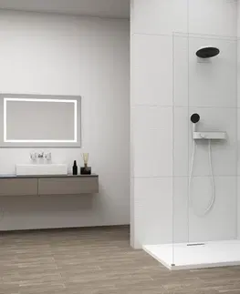 Sprchové zástěny POLYSAN ESCA CHROME jednodílná sprchová zástěna k instalaci ke stěně, sklo čiré, 1100 mm ES1011-01
