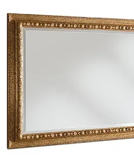 Luxusní a designová zrcadla Estila Luxusní nástěnné barokní zrcadlo Pasiones obdélníkového tvaru se zlatým ozdobným rámem 160cm