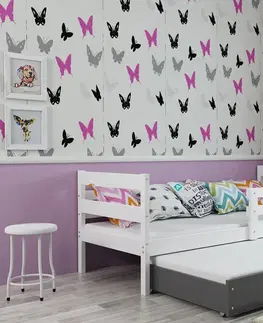 Postele BMS Dětská postel s přistýlkou ERYK 2 | bílá Barva: Bílá / bílá, Rozměr: 190 x 80 cm