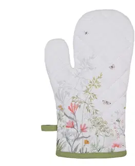 Chňapky Bavlněná chňapka - rukavice s lučními květy Wildflower Fields - 18*30 cm Clayre & Eef WFF44