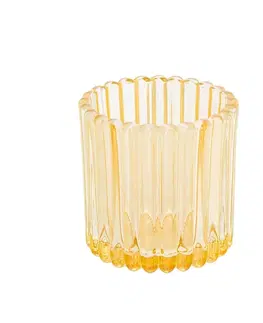Svícny Altom Skleněný svícen na čajovou svíčku Tealight pr. 7,5 cm, žlutá