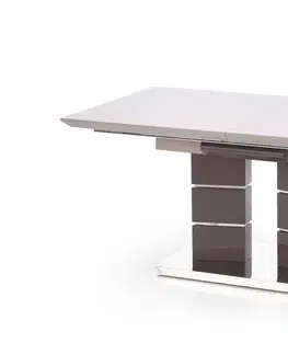 Jídelní stoly HALMAR Rozkládací jídelní stůl Lord světle šedý/tmavě šedý