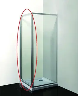Sprchové kouty HOPA Sprchové dveře do niky SMART ALARO BARVA rámu Chrom/Leštěný hliník (ALU), Rozměr A 90 cm, Směr zavírání Univerzální Levé / Pravé, Výplň Grape bezpečnostní sklo 6 mm OLBALA90CGBV