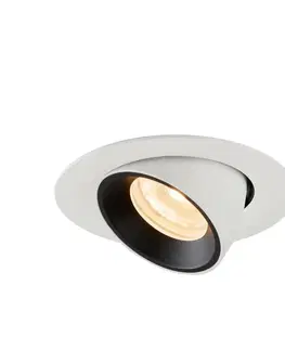 LED podhledová svítidla SLV BIG WHITE NUMINOS GIMBLE XS zápustné stropní svítidlo bílé/černé 2700 K 55° 1005828