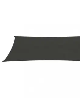 Stínící textilie Stínící plachta obdélníková HDPE 4 x 5 m Dekorhome Černá
