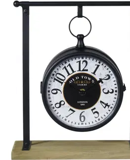 Hodiny Stolní kovové hodiny Old Town, 27 x 31 cm